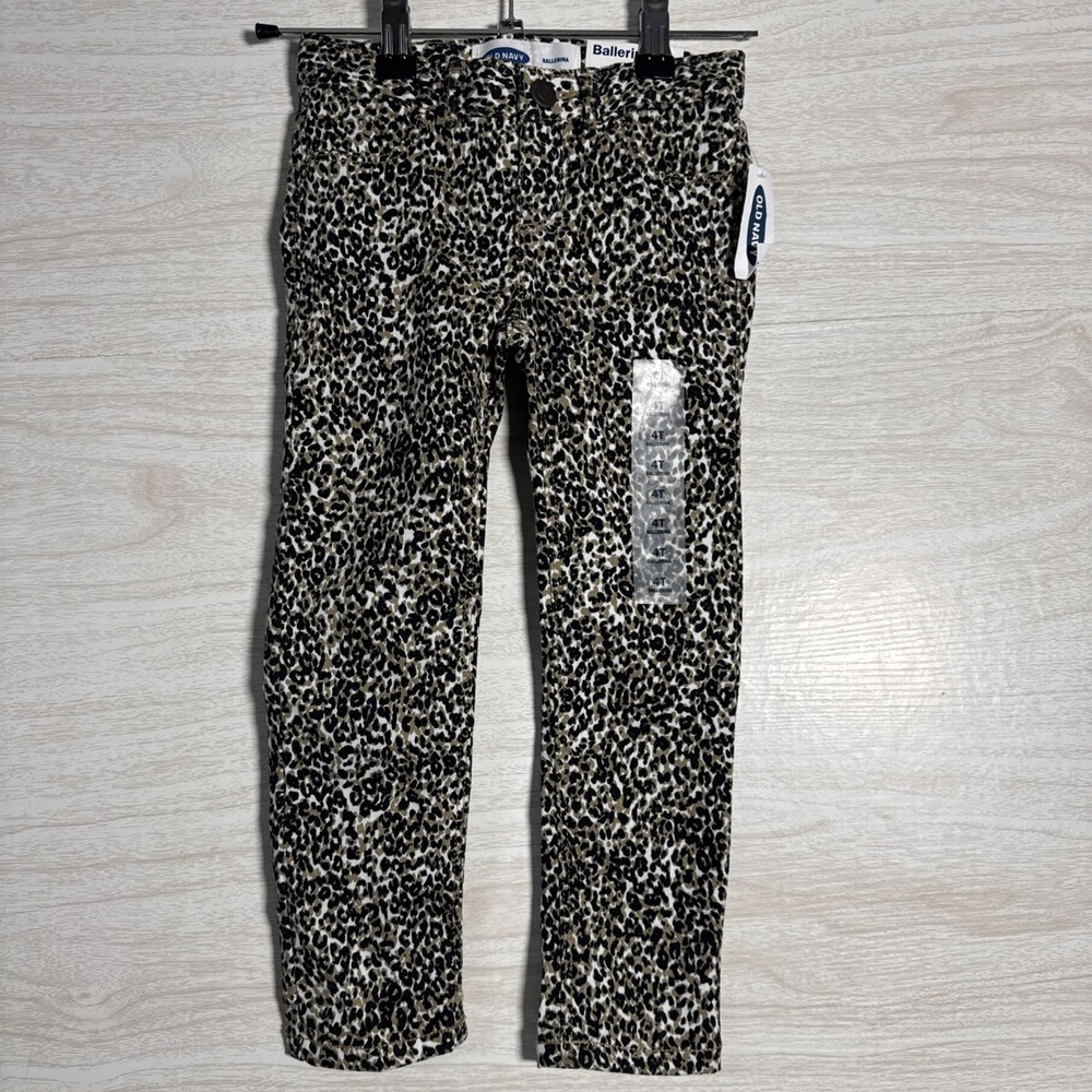 NWT Old Navy Ballerina Leopard Print Jeggings Sz 4t